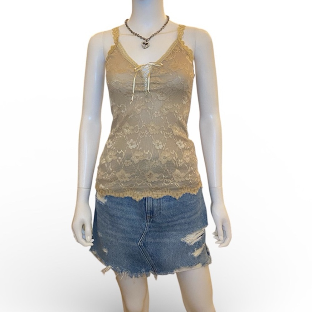 Wet Seal- Lace Tank Top